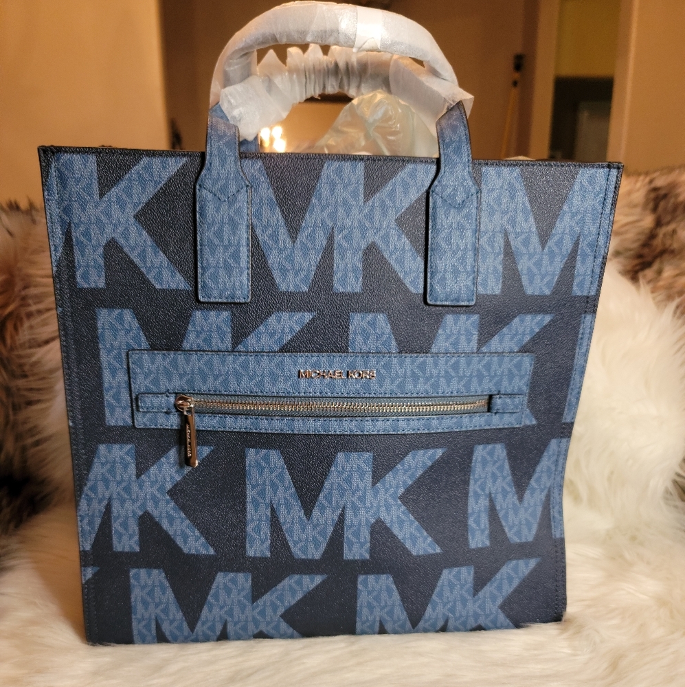 Michael Kors Kenly Large Graphic Logo  Tote Shoulder Bag